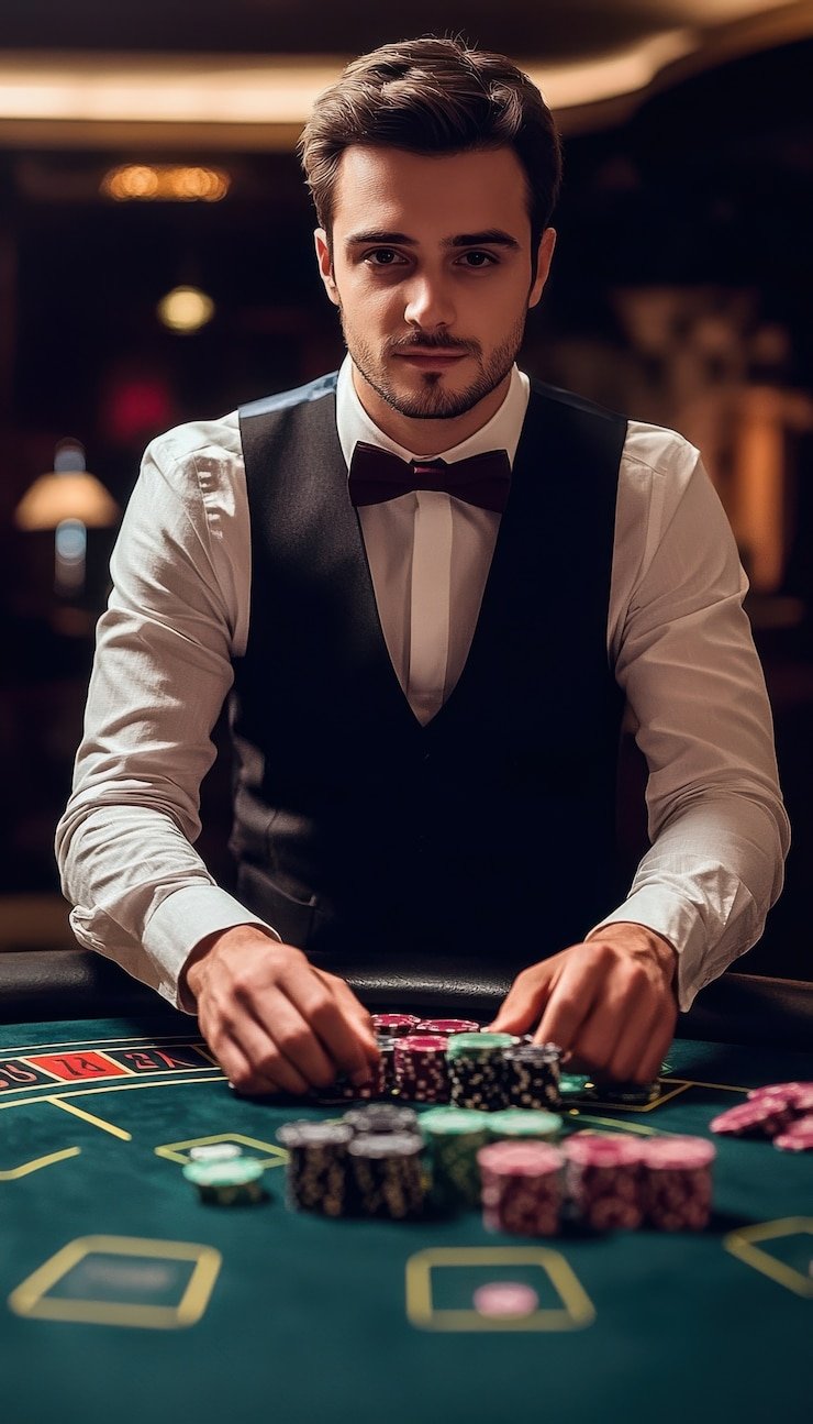Live Sic Bo dealer at alto togel platform with dice cage and betting area visible on screen